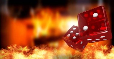 Live casino gaming table with dealer and live stream